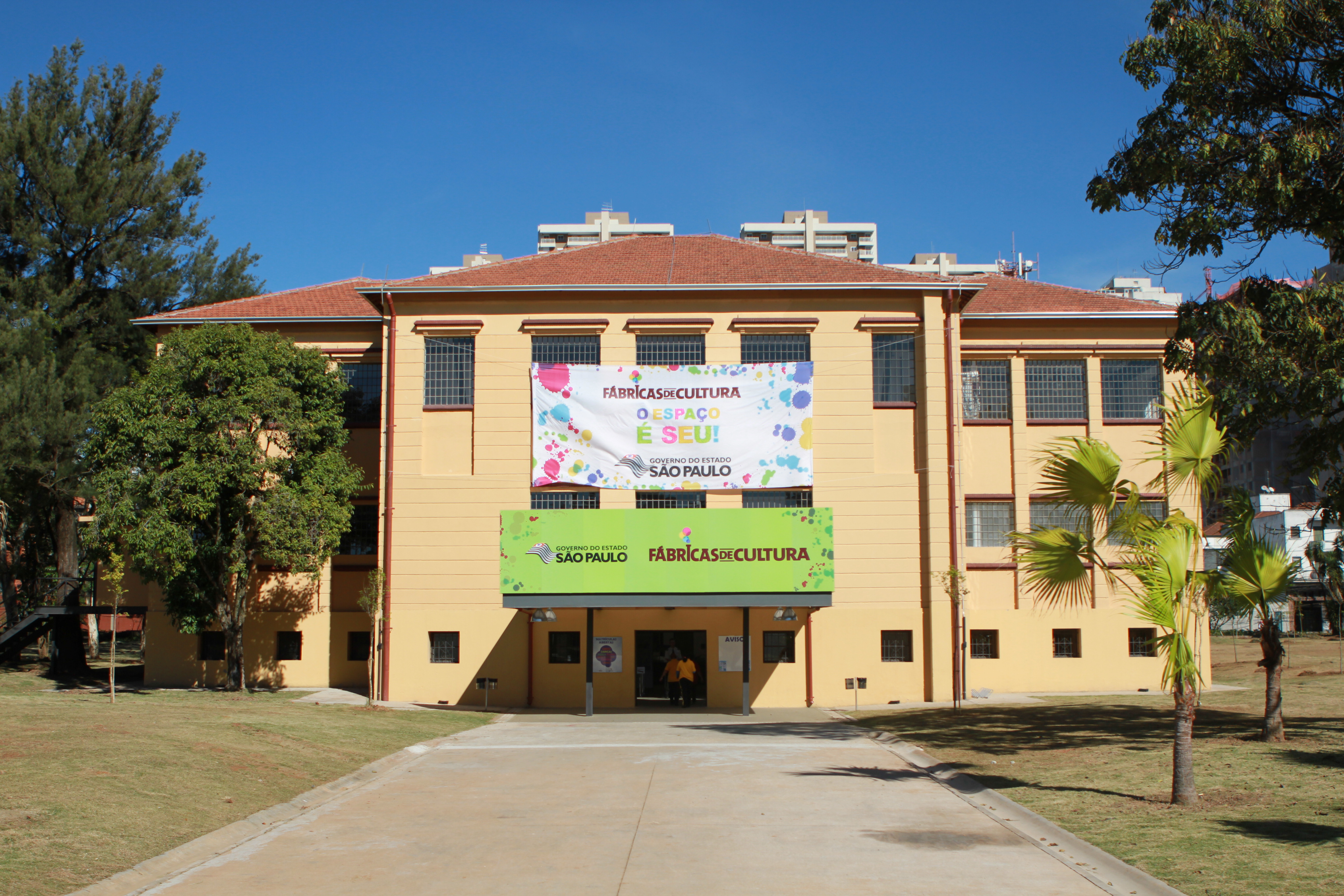 Fachada da Fábrica de Cultura Parque Belém