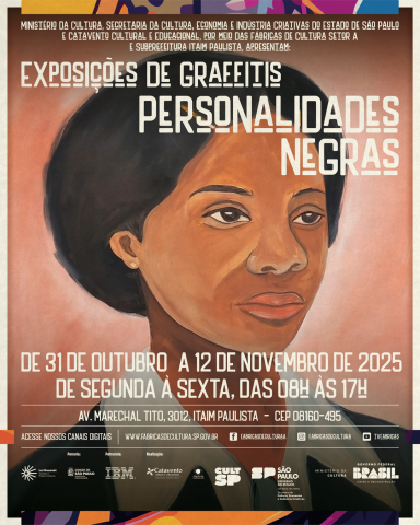 arte - Exposição de Graffitis: Personalidades Negras