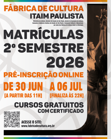 Imagem com descritivo sobre as matrículas do 2º semestre