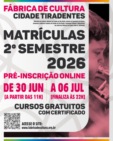 Imagem com descritivo sobre as matrículas do 2º semestre
