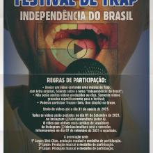 Cartaz com informações do festival