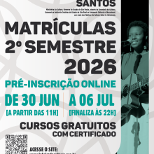 Imagem com descritivo sobre as matrículas do 2º semestre