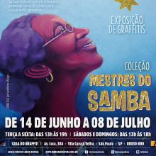 fundo azul e uma mulher rosa com letras amarelas